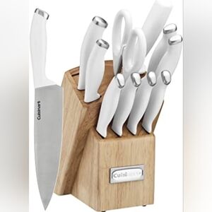 Cuisinart Block Knife Set, 12pc Cutlery Knife Set with Steel Blades